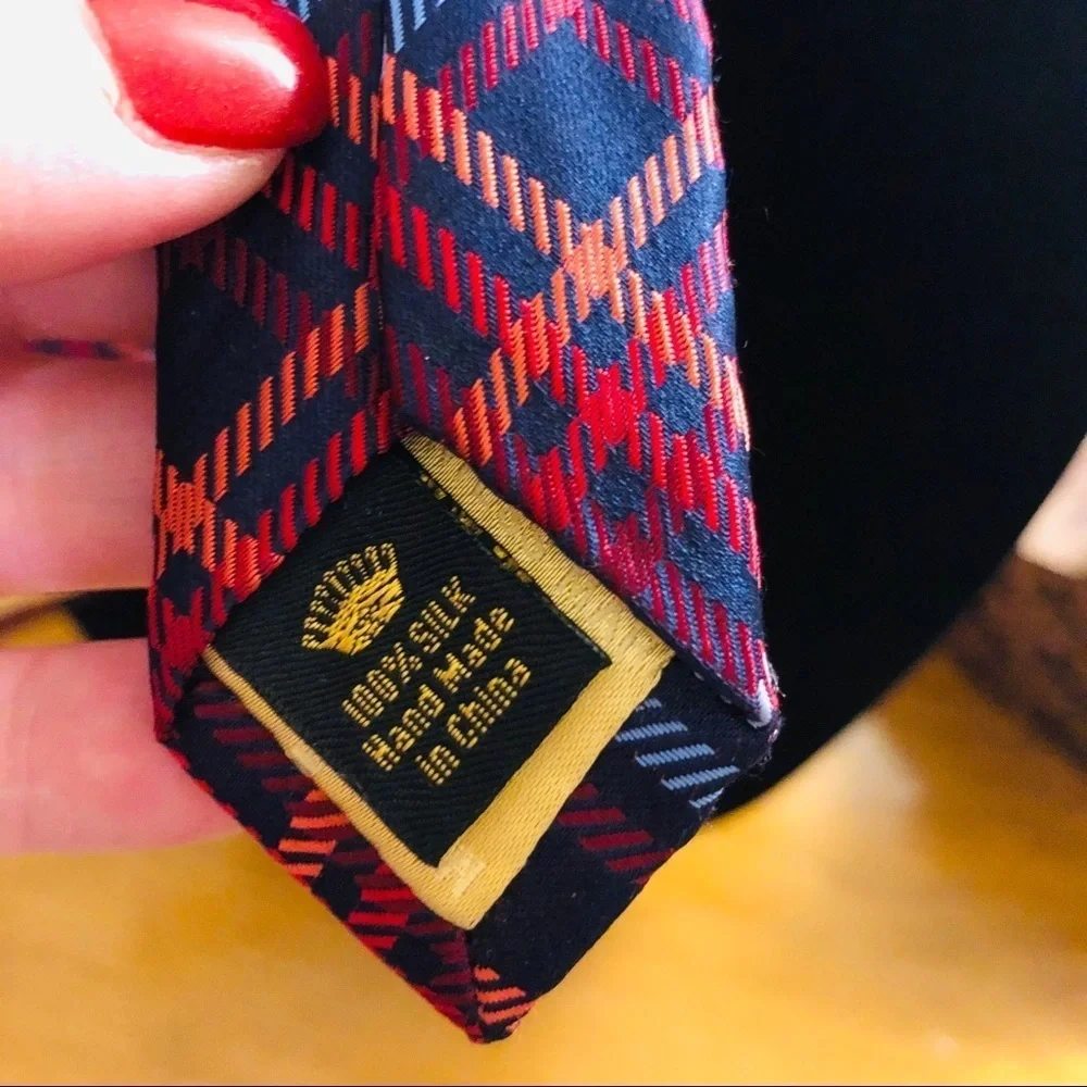 Countess Mara Lazzari Plaid Silk Tie